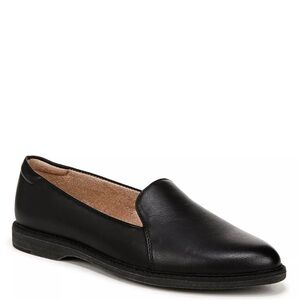 Naturalizer Black Leather Loafers size 8.5W wide women Emiline